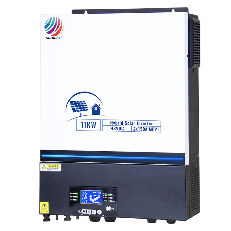 11KW 48V 220V Hybrid Solar Inverter 150A Dual MPPT Single Phase Inverter